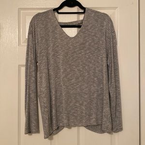 Striped long sleeved shirt